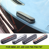 For Mini Cooper S E SE J01 J05 Aceman Countryman U25 F65 F66 F67 JCW Leather Car Temporary Parking Card Phone Number Card