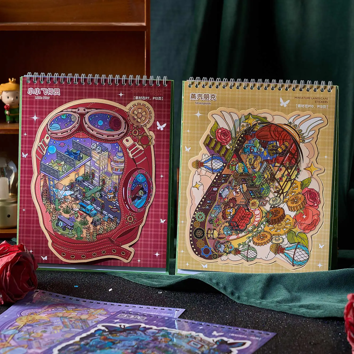 

Kawaii 3D мультфильм принц сказка миниатюрные пейзажные наклейки DIY карманный дом скрапбук штабелирование игровые наклейки