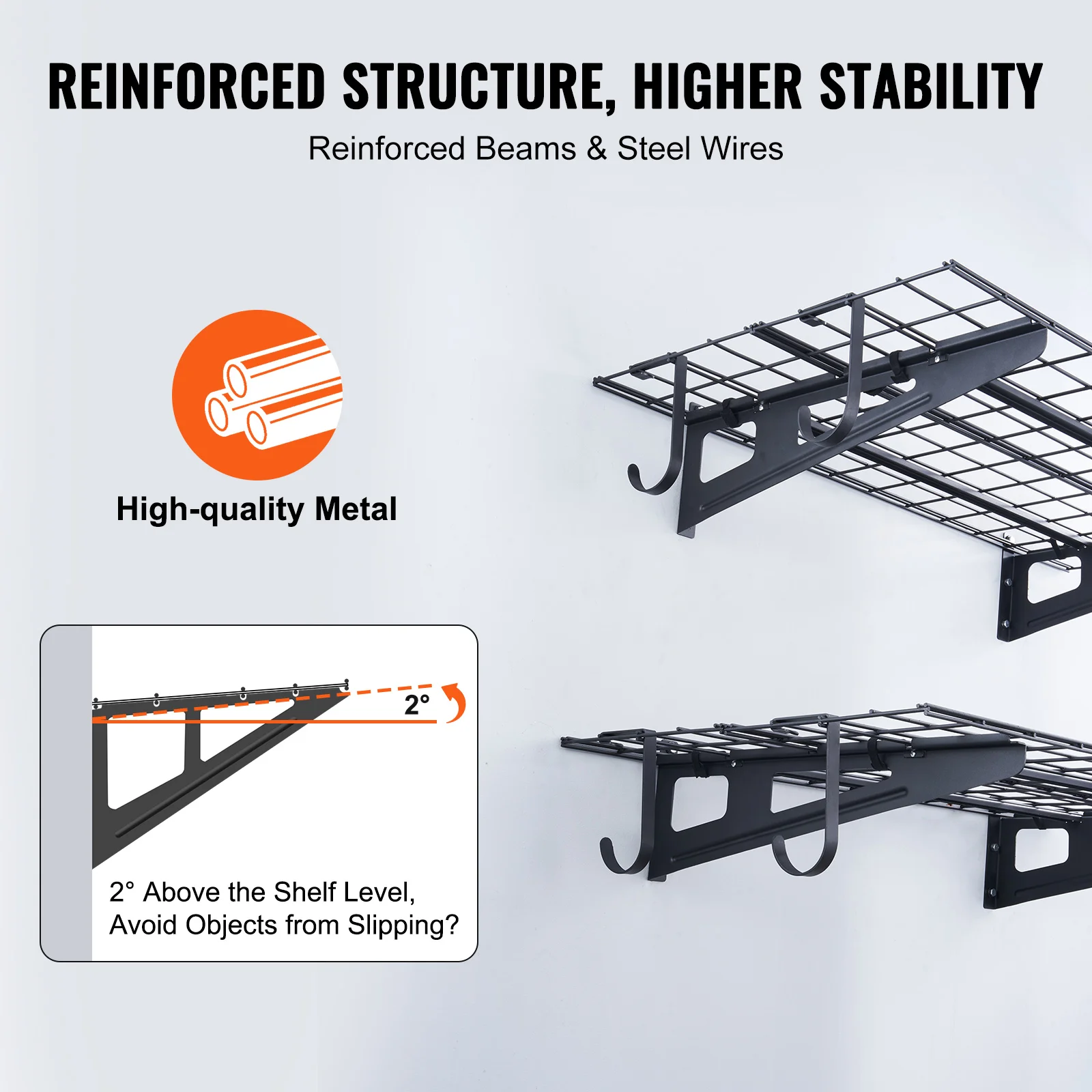 Imagem -03 - Vevor-hand Power Tool Organizer Rack Garagem Armazenamento Wall Montado Prateleiras Oficina Móvel Prateleira de Ferramentas Heavy Duty Holder Camadas