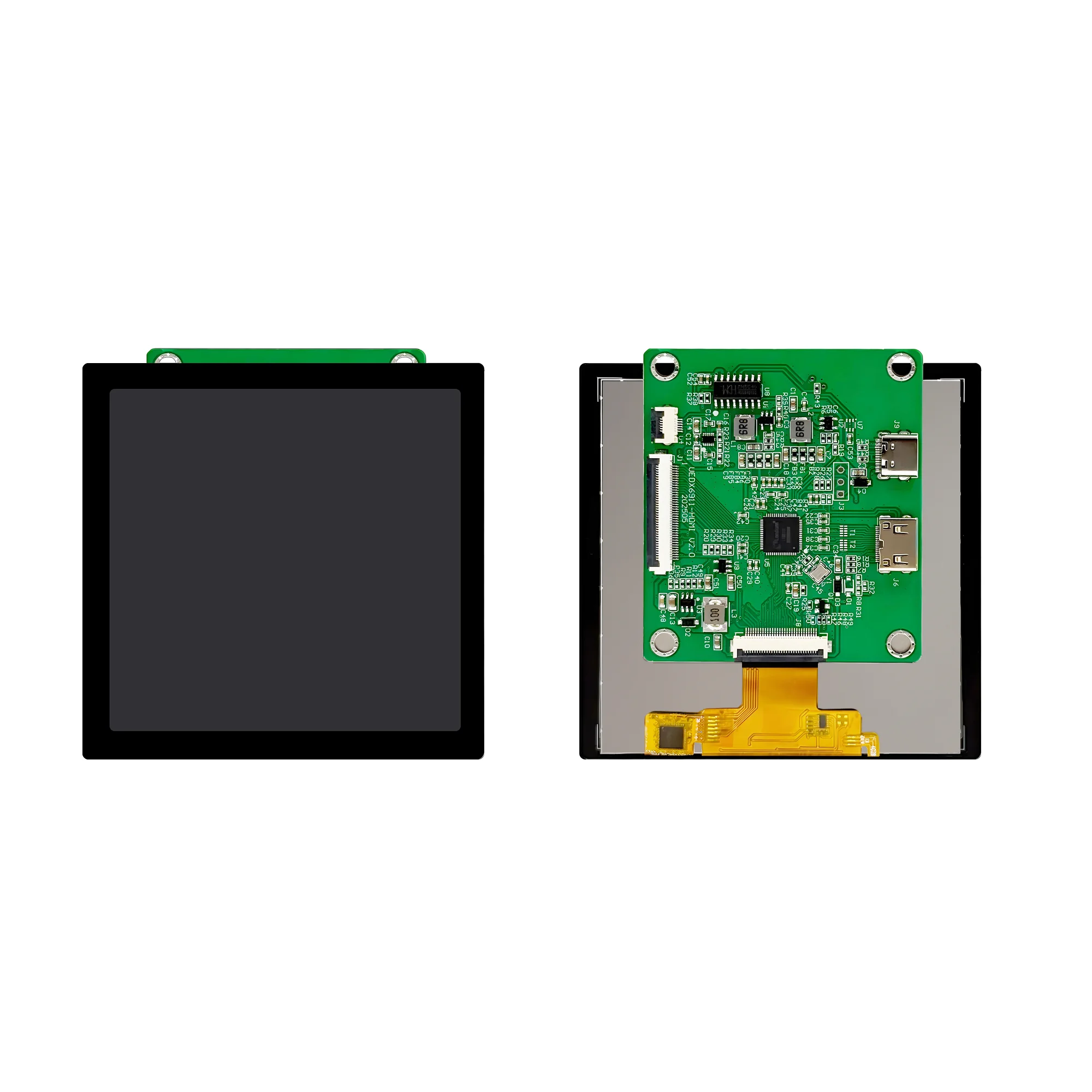 Picture 3: 4 Inch IPS Capacitive Touch Screen Display for Raspberry Pi 480*480 HD-MI Raspberry Pi Display Screen