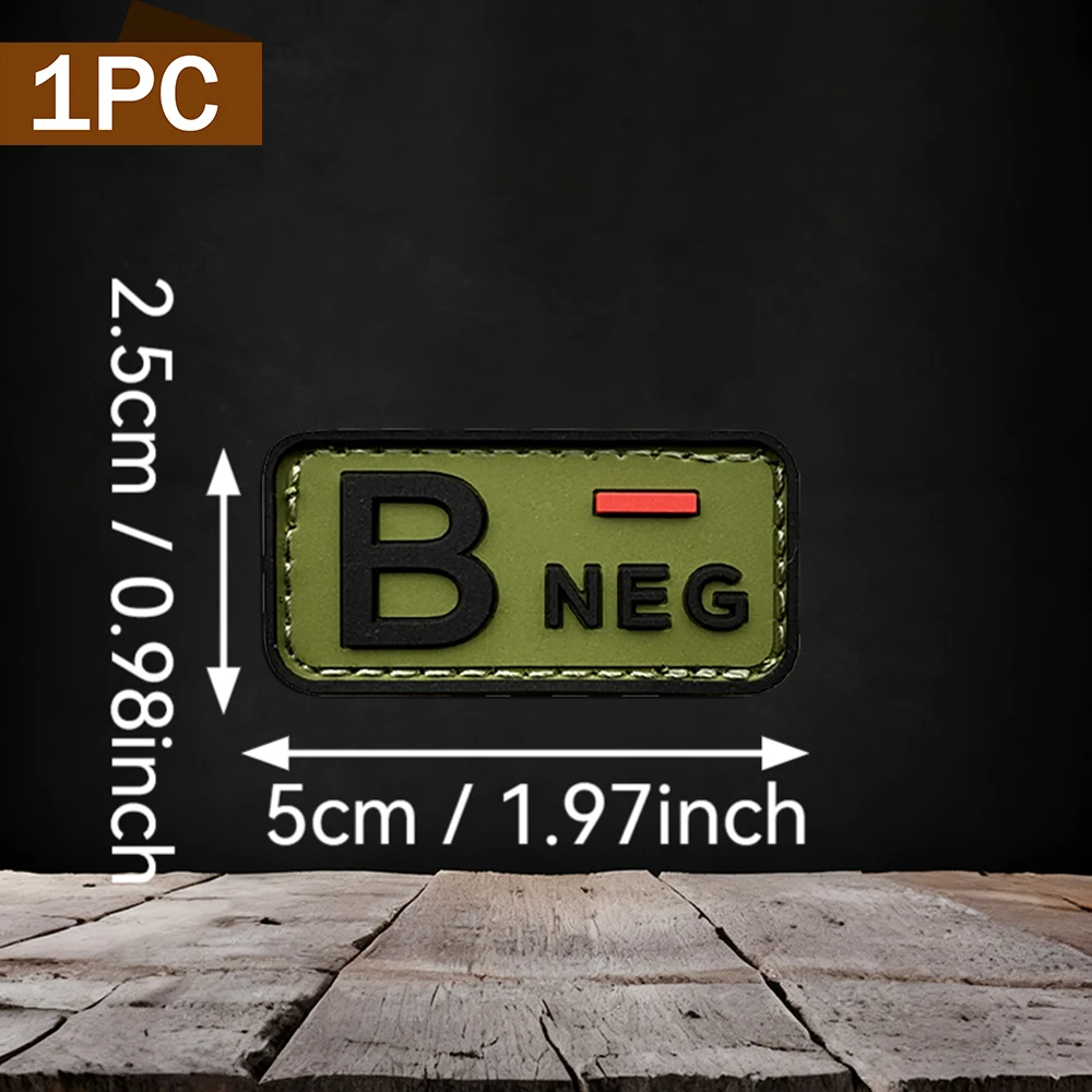 1Pc/2Pcs/3Pcs Optional Rectangular Green Background Pvc Patch Badge Waterproof and Wear-Resistant for Jackets, Backpacks, Vests, and Clothing Identification, Includes Fleece Backing