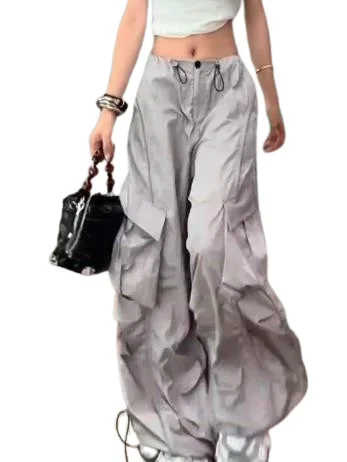 

2024 Autumn Loose and Wide Leg American Workwear Casual Pants for Women