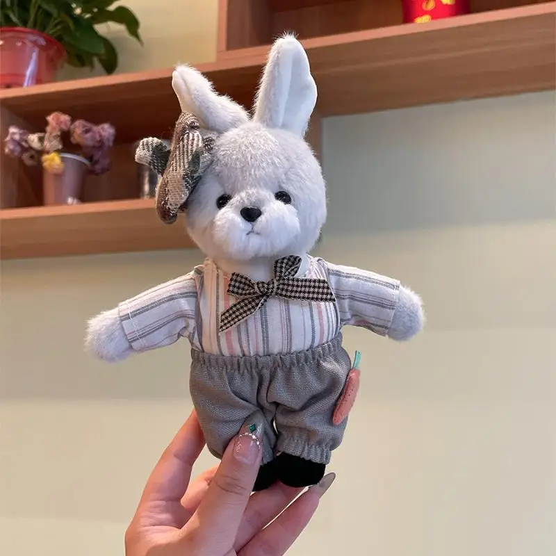 Kawaii Couple Rabbit Plush Keychain Doll - usage example