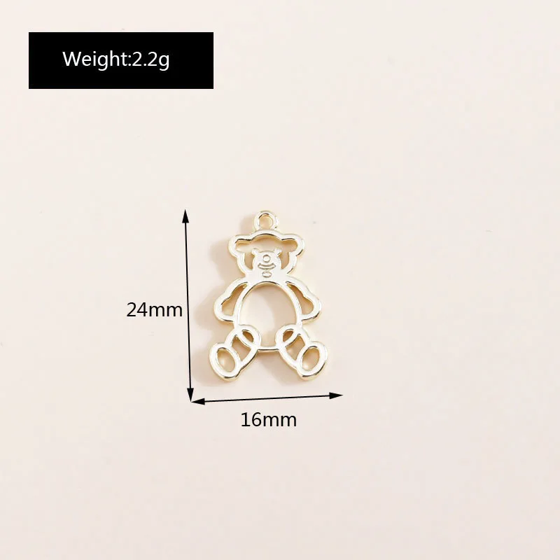 8 Stück süßer vergoldeter Kristall-Mond-Stern-Charm für DIY-Schmuckherstellung, handgefertigter Ohrring-Halsketten-Anhänger – Detail 11