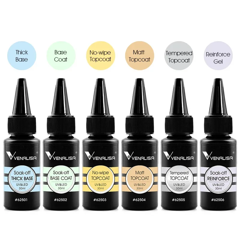 30 ml/225 ml Venalisa Großes Volumen Nachfüllung Langlebiges gehärtetes Decklack Selbstnivellierendes Gel Verstärktes Tarn-Nagelverlängerungsgel – Detail 12
