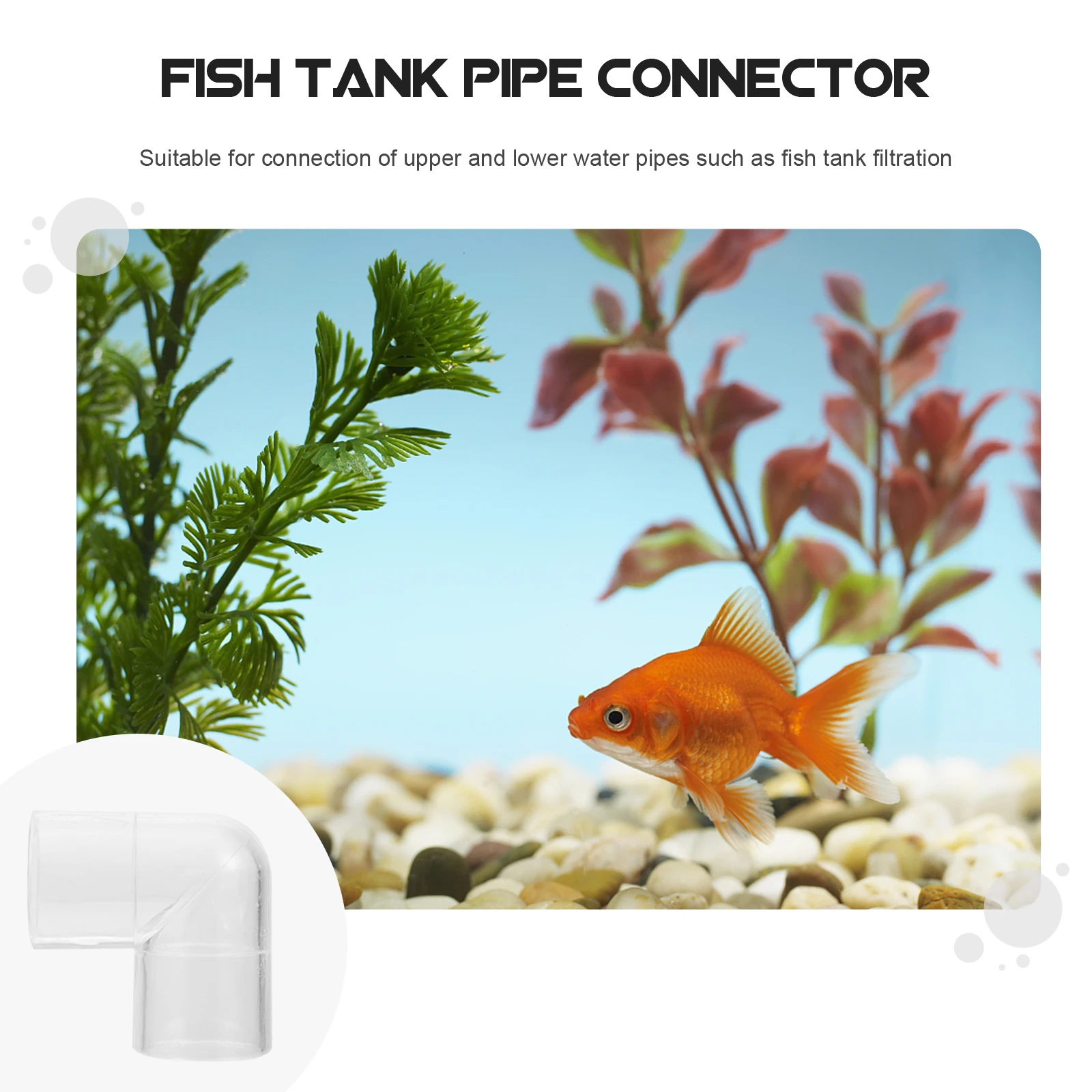 

10 pcs Drainage Pipe Fitting Aquarium Water Connector Plastic Elbow Joint For Fish Tank Air Hose Connection Adapter