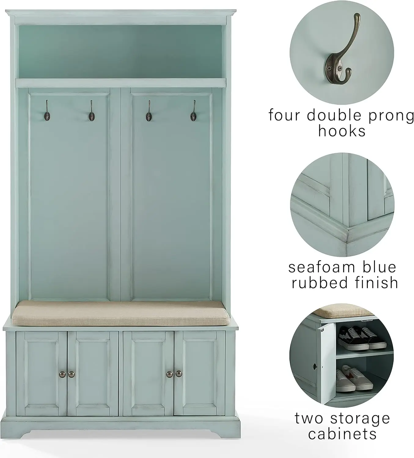 Holbrook Hall Árvore, angustiado Seafoam Azul