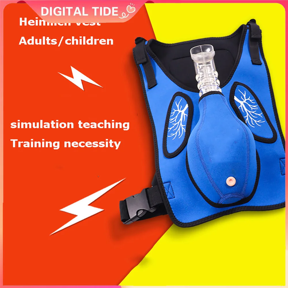 

Tracheal Obstruction First Aid Training Adult/Child Heimlich Training Vest Wearable Practice Teaching Accessory