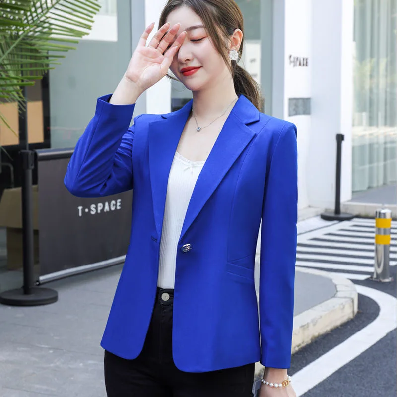 Elegant Business Lady Jacket New Women Full Sleeve Blazer Female Casual Office Work Wear Coat Blazer Women Clothing Jacket