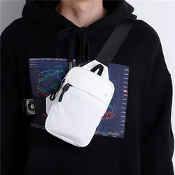 Men Crossbody Bags Mini Waterproof Mobile Phone Chest Bag Business Commuting Outdoor Sports Single Shoulder Fashion Accessories