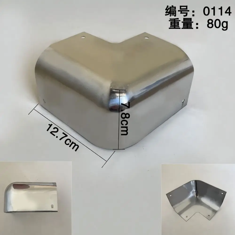 Professional Stainless Steel Corner Protector For Refrigerated Trailer Van Box Body Strengthening Guard Hardware Assembly