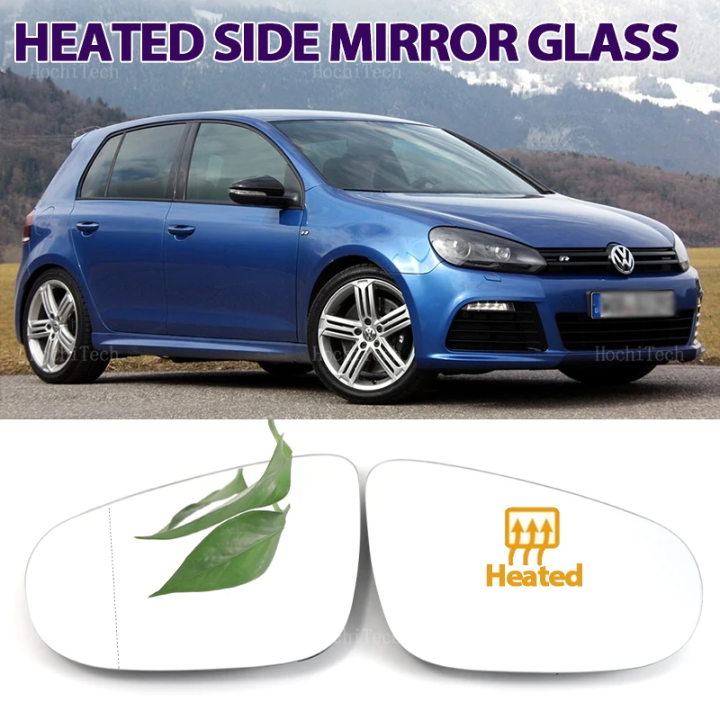 For VW Volkswagen Golf 6 MK6 5K 2009-2012 Touran 2011-2015 Reversing Mirror Lenses Rearview Mirror Lenses Reflector Glass