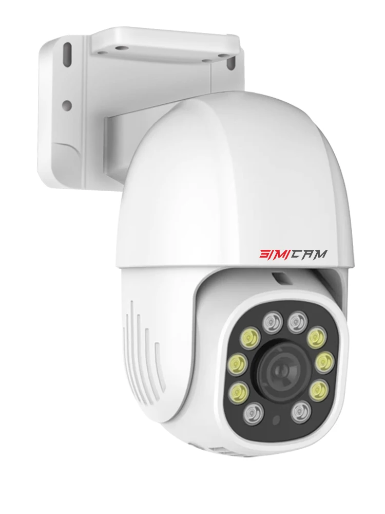 4K POE PTZ IP Camera Security Onvif Outdoor Color Night Vision Smart AI P2P Pan Tilt With Motion Detection Two Way Audio SD Slot