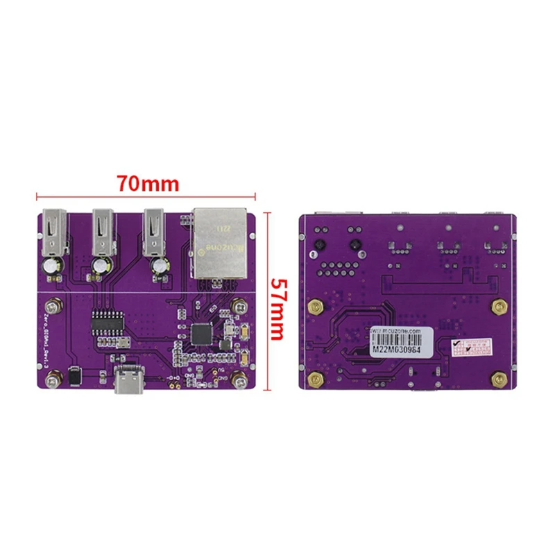 For Raspberry Pi Zero 2 W USB To RJ45 HUB Ethernet Or USB To RJ45 HUB For Pi0 And Pi0 2W