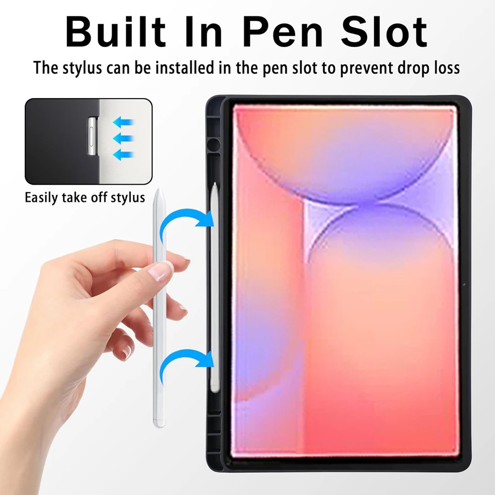 حافظة لهاتف سامسونج جالاكسي تاب S10 لايت 10.9 بوصة، غطاء لوحة المفاتيح لهاتف سامسونج جالاكسي تاب S10 لايت 10.9 بوصة (الطراز: SM-X400/X406B)