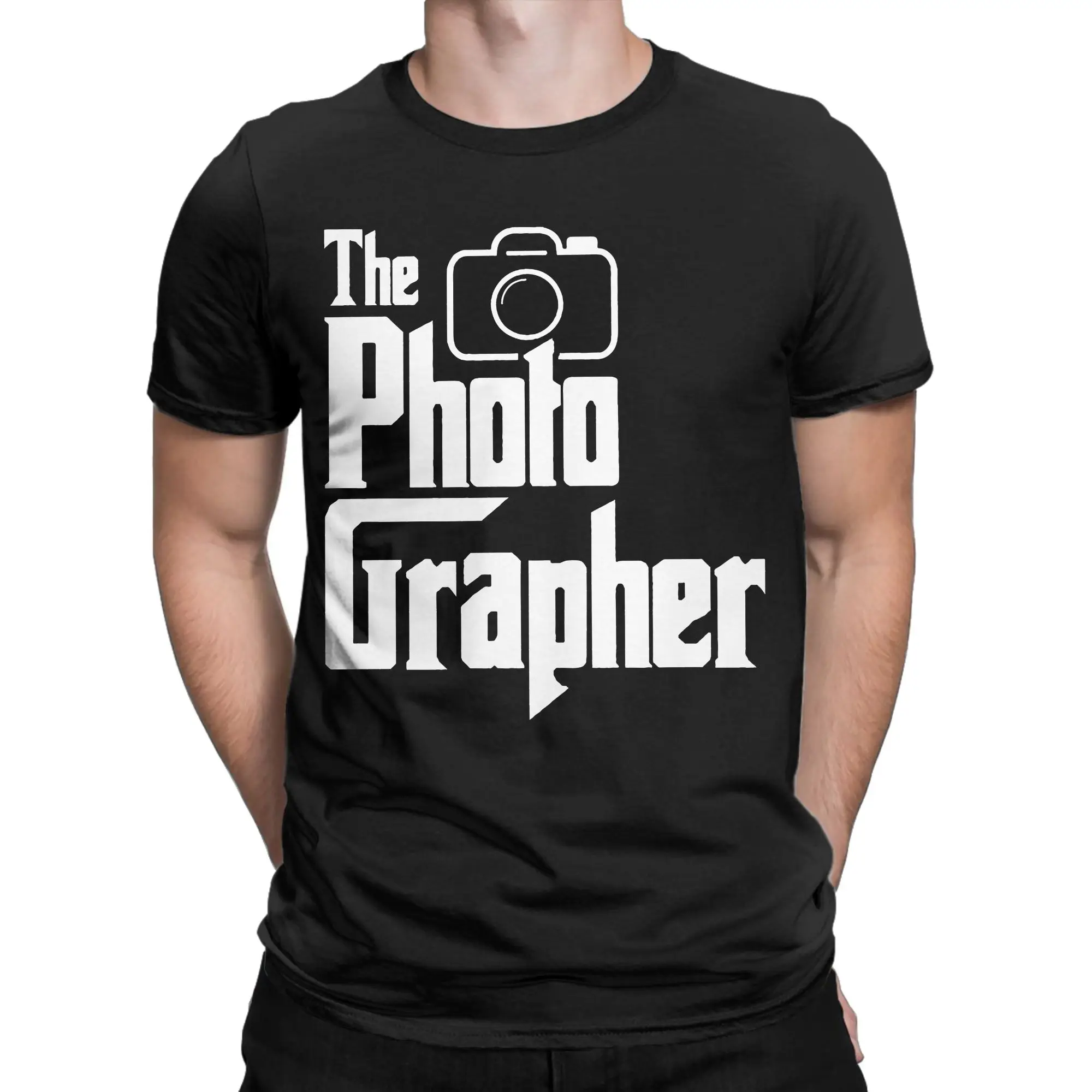 The Photographer T-Shirt Men Women  Humorous Pure Cotton Tees Crewneck Short Sleeve T Shirt Summer Clothes