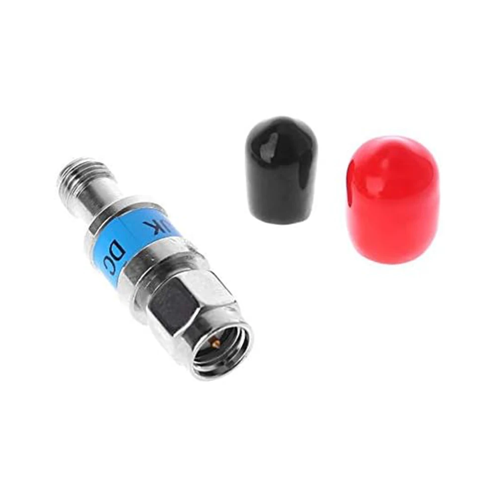 1pcs 50 Ohm Blocker Stainless Steel For SMA DC Block Male To Female RF Coaxial DC Block 50 Ohm DC Block 6GHz