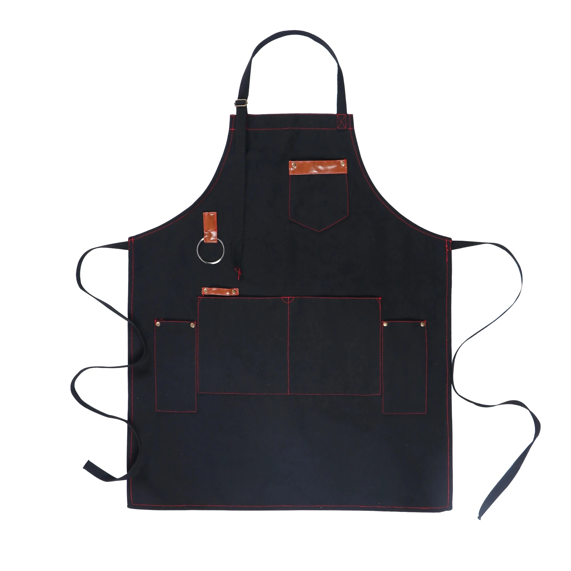 Kitchen Apron high quality For Pros Chef Waterproof Cooking  Apron for Men Canvas With Pockets Fabric Barbecue Father Gift Apron