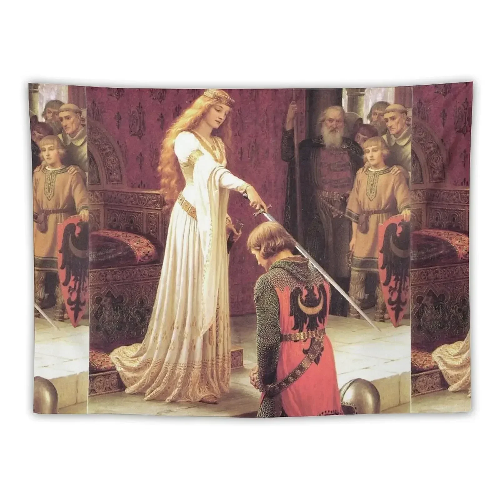 

Guinevere creating a Knight Tapestry Room Decorations Aesthetic Custom Tapestry