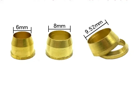 Special humidifier ferrule connector 6mm/8mm/9.52mm stainless steel pipe double clamp sealing ring copper pipe ferrule connector