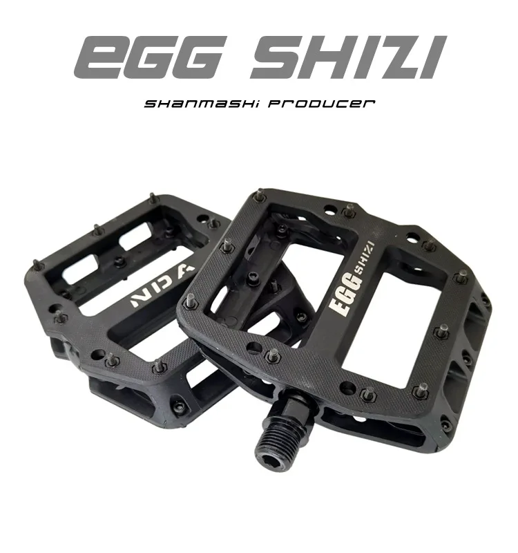 

Flat bike pedals , For Bicycle bmx / DH mountain bike pedals , Wide pedaling Platform, 11x10cm Anti-slip nails Replaceable