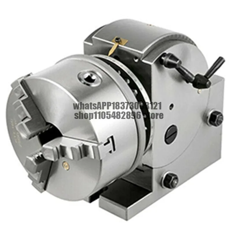 BS-0-5 Dividing Head Indexing Head Semi Universal With Indexing Plates, Tailstock & 125mm 3-Jaw Chuck for Drilling Milling