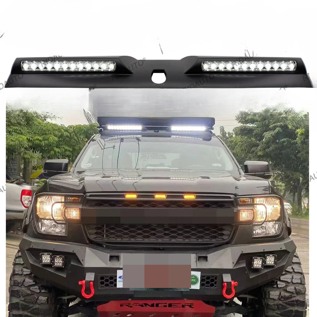 CooL White color LED Front Roof and Roof Spoiler Light Bar suitable for 2012 onward FORD RANGER 4x4 led light bar