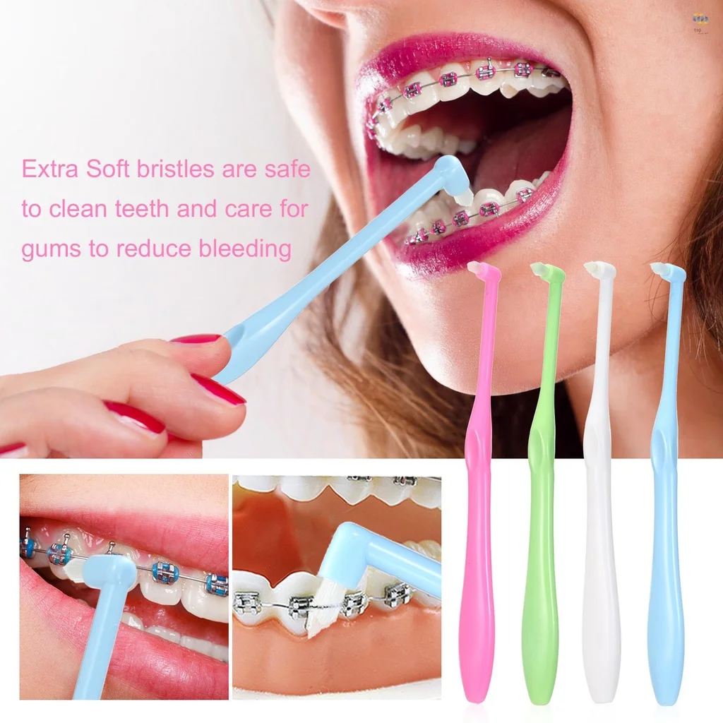 

5pcs Orthodontic Interdental Brush Soft bristles Teeth Cleaning Soft Toothbrush Brushes Braces Floss Hygiene Dental Toothbrush