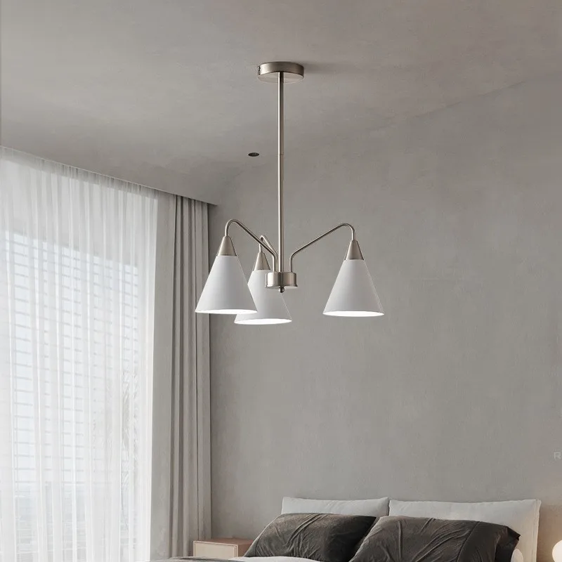 Pre-loved living room, Nordic cream, wabi-sabi style, master bedroom lamp, modern minimalist chandelier