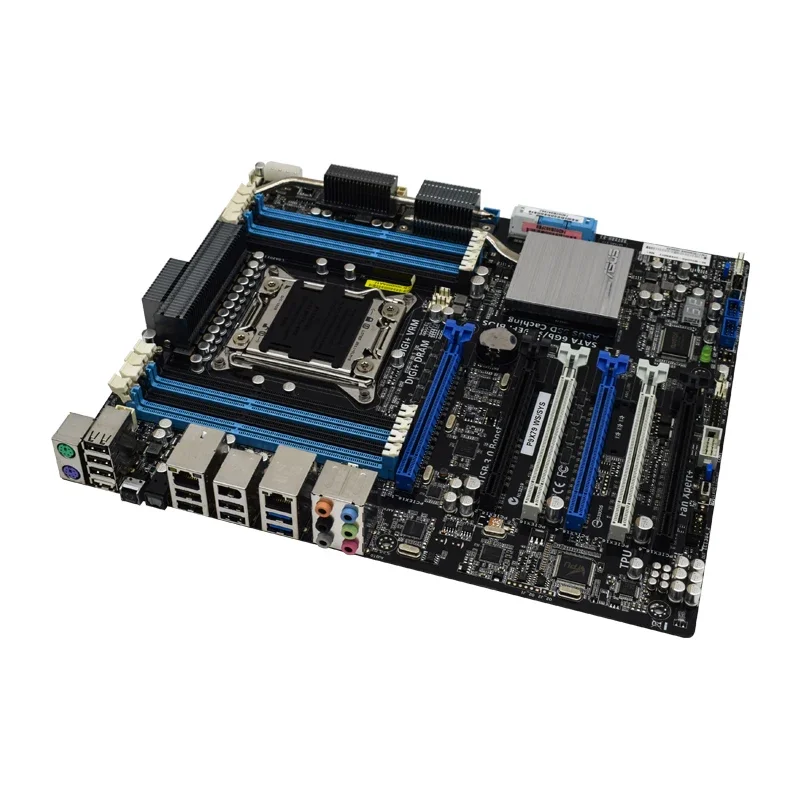 Placa-mãe para servidores e estações de trabalho ASUS P9X79 WS/SYS Intel X79 LGA 2011 DDR3 64GB com suporte para processadores Intel Core i7