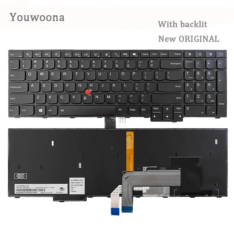 

New Original Laptop Keyboard For LENOVO ThinkPad S5 2nd Generation E560P