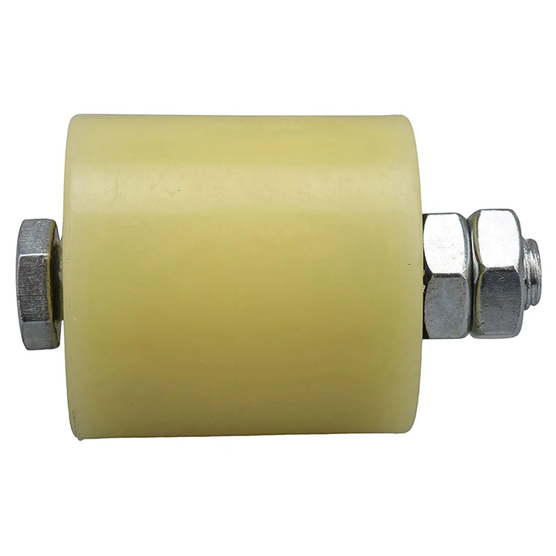 8 Stuks 48X50 Mm Geel Zilver Nylon Staal Platte Rollager Begeleiden Wiel 6201 M12 Schroef Voor elektrische Deur Schuifpoort