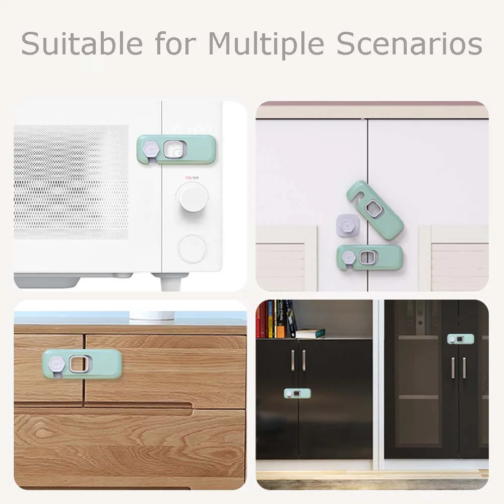 Security Multi-function Drawer Furniture Kids Anti-pinch Hand Closet Locks Strap Safety Lock Cabinet Lock Care Products