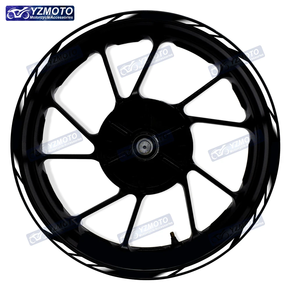 For Kawasaki Ninja Z1000SX NINJA1000 motorcycle 17 inch front and rear decals wheel waterproof reflective rim sticker decoration