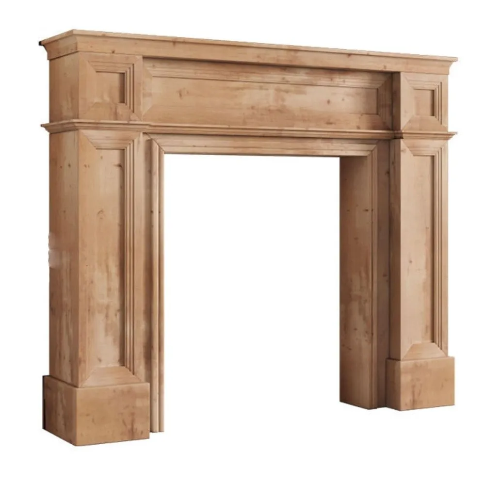 Modern Simple Fireplace Surround Wooden Home Decorative Cabinet Mantel Surround Decorative Fireplace Shelf Traditional