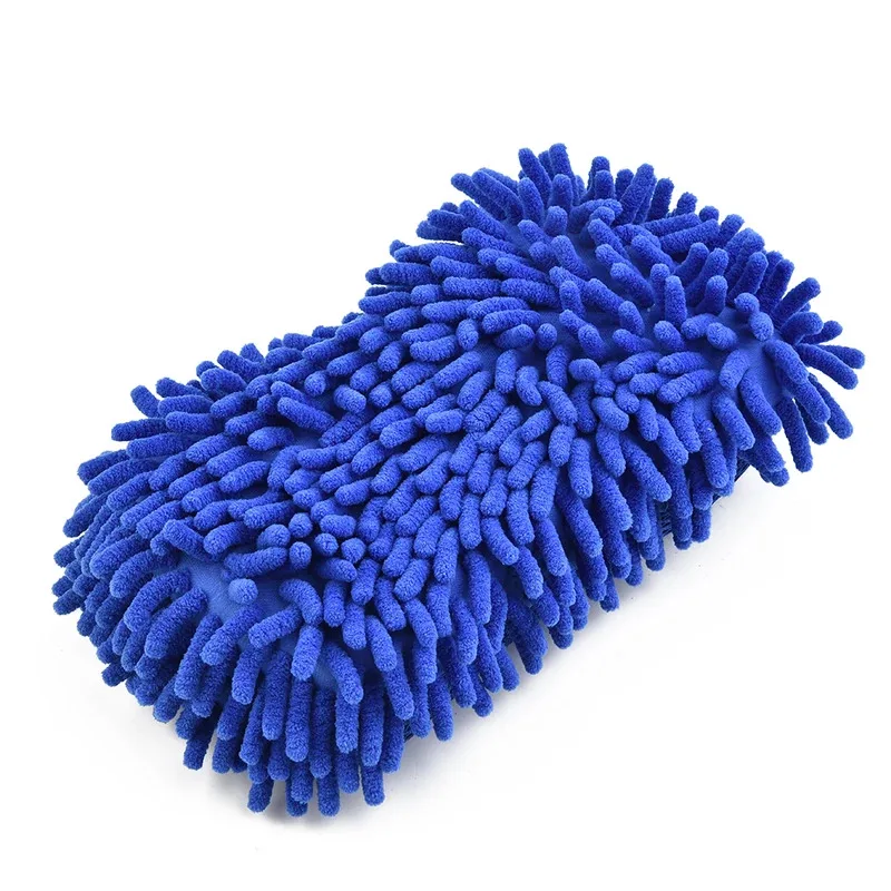 Esponja de Microfibra Chenille para Lavagem Automotiva, Escova de Limpeza, Almofada de Lavagem, Toalha de Lavagem, Luvas Automotivas, Acessórios e Gad
