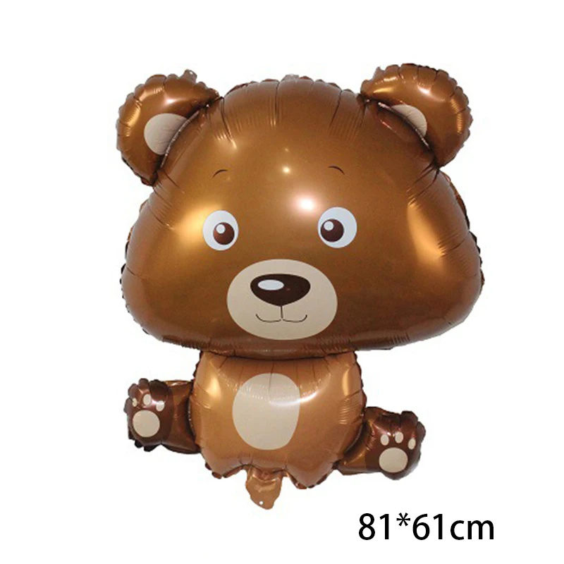 Forest Animal Aluminum Film Balloons Giraffe Monkey Elephant Crocodile Raccoon Seal Animal Toy Children Birthday Shower Party