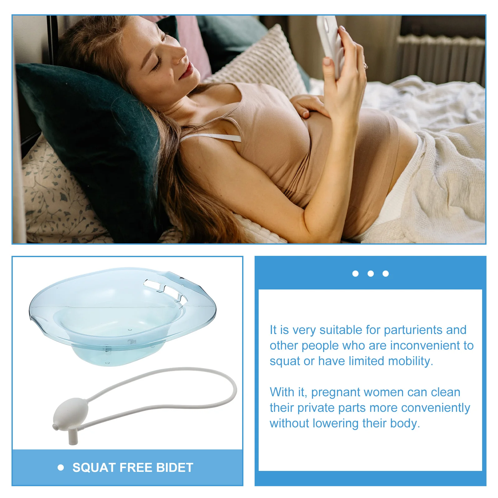 

Набор для сидячих ванн из ПП-материала, утолщенный, многоразовый, моющийся, для послеродового ухода, для беременных и пожилых людей, комфортный