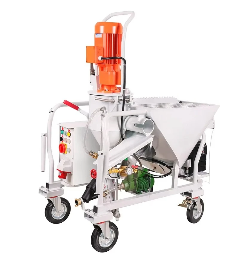 Yanxiang M6 Electric Automatic Plaster Mortar Spraying Pump Machine 5L Hopper Fully Hydraulic System 30m Vertical/Horizontal