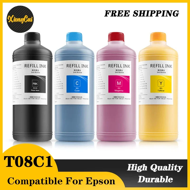 1000ML Pigment Compatible for EPSON WorKForce Enterprise AM-C5000a AM-C6000a AM-C4000a Pigment INK T08C1-T08C4 T08D1-T08D4