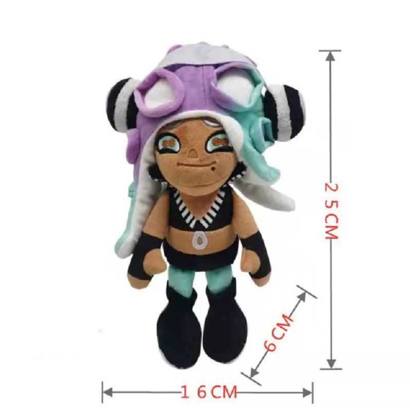 25cm  Splatoon Plush Toy Anime Doll Splatoons NS Ika Musume Plush Toy Soft Plush Stuffed Doll Children Best Birthday Gifts