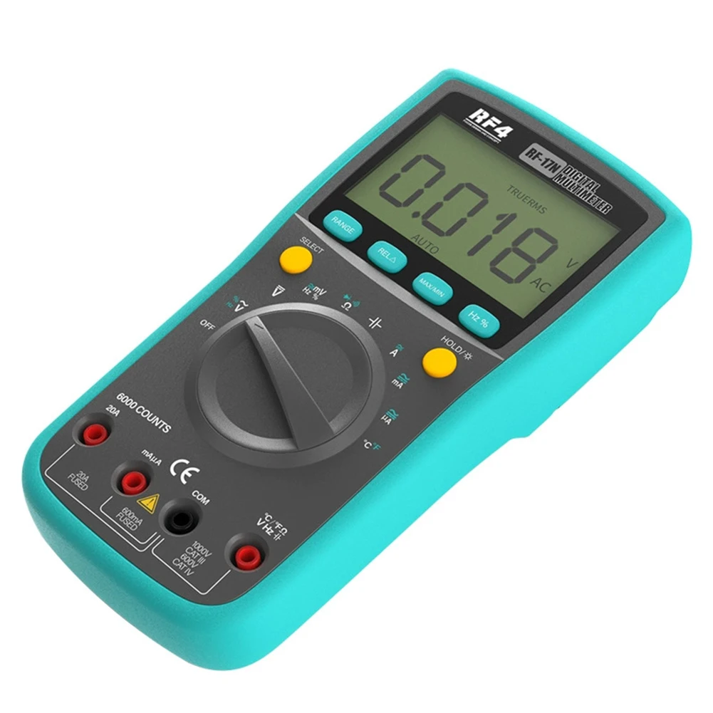 

Blue Gray Digital Multimeter with Automatic Polarity Display and Temperature Measurement Range up to 1000 Celsius