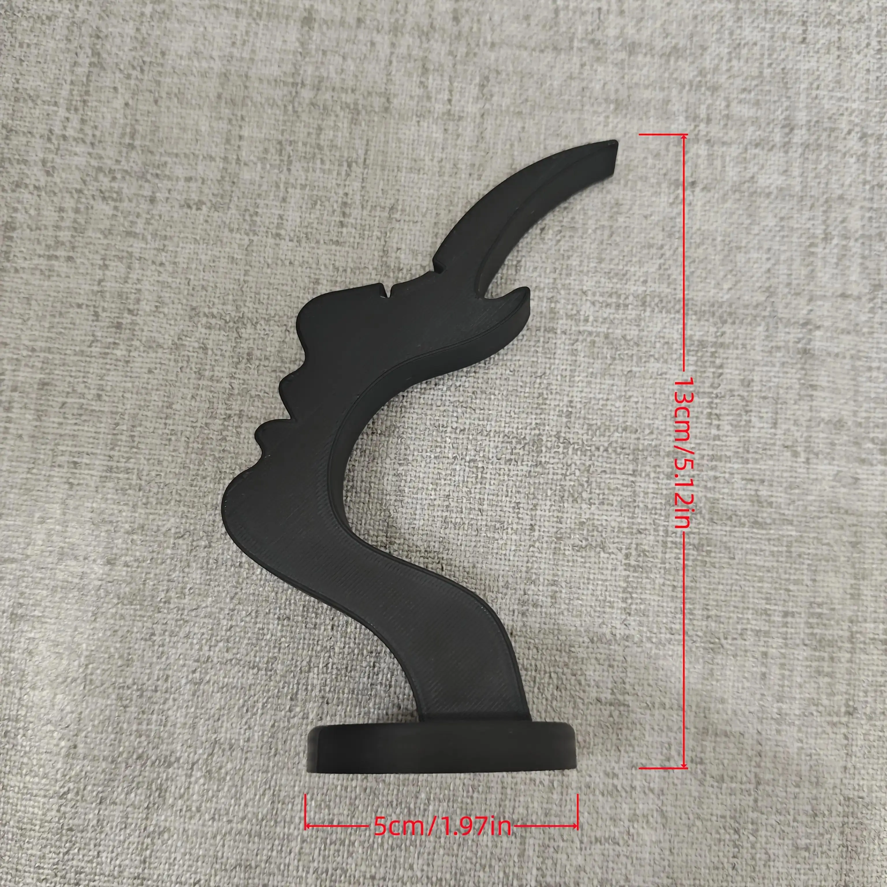 رف عرض نظارات منحني للوجه مبتكر، رف تخزين، ملحقات تزيين طاولة بجانب السرير بتصميم بسيط