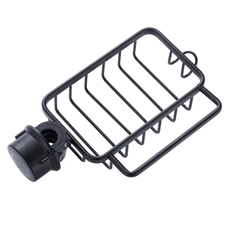 Clip-on Soap Tray Aluminum Alloy Soap Dish Adjustable Shower Rail Slide Soap Plates Smooth Bathroom Kitchen Holder