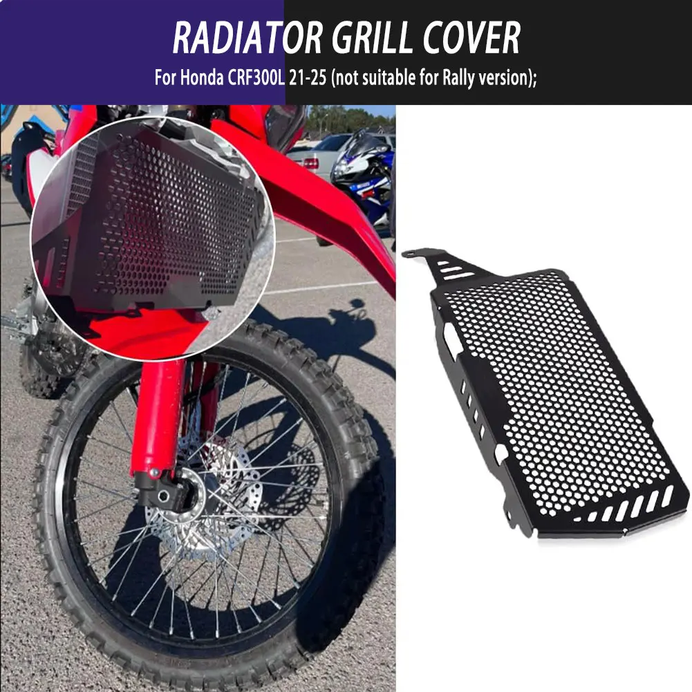 

Motorcycle Accessories Radiator Grill Cover Protector Guard Radiator Grille For HONDA CRF300L CRF300 CRF 300 L 300L 2021-2025