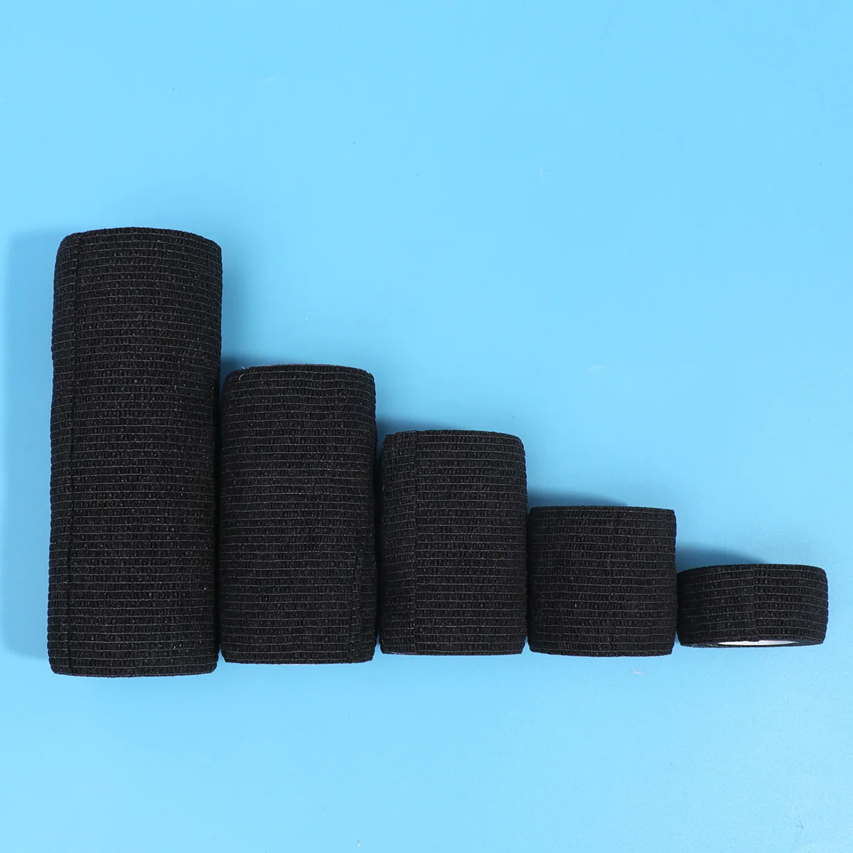 

5pcs Elastic Bandages Sports Tape Self Adhesive First Aid Cohesive Protective 2.5Cm 5Cm 7.5Cm 10Cm 15Cm 4.5M White For Home