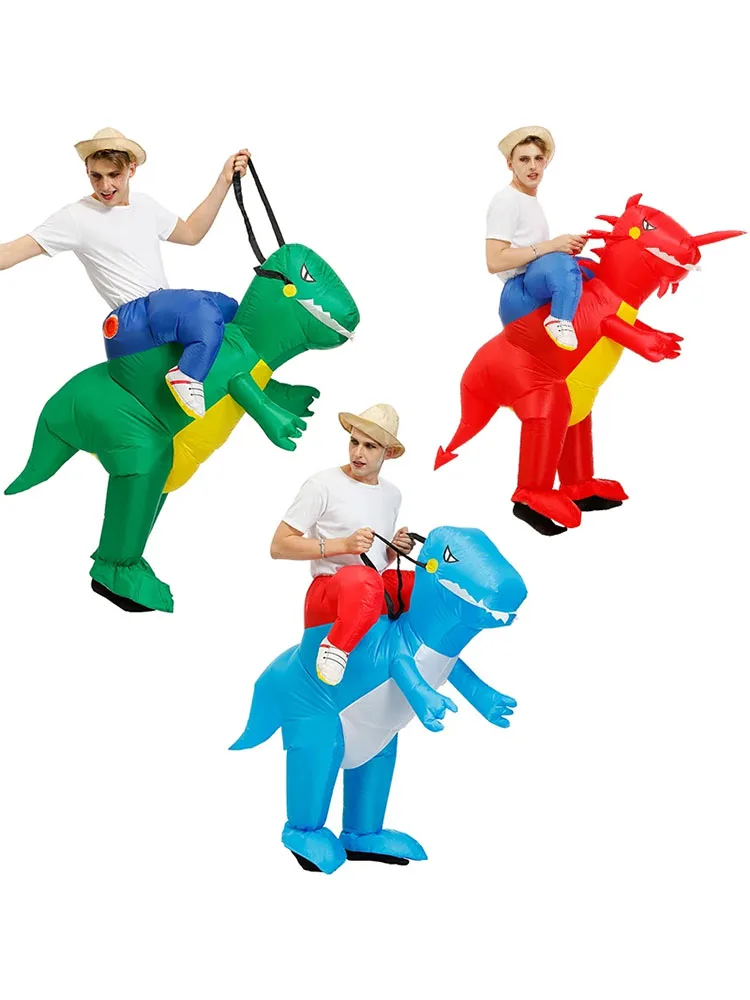 

Children's inflatable dinosaur clothing anime Halloween Christmas party role-playing costumes super fun jumpsuit