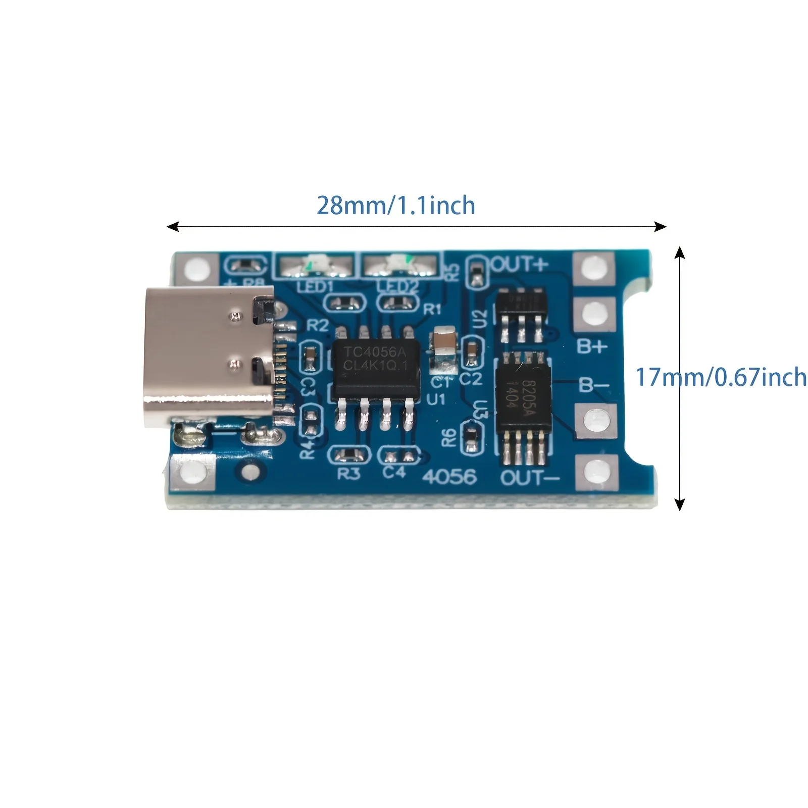 TP4056 5 V 1A Oplaadmodule 18650 Micro Type-c Lithiumbatterij Oplaadbord Micro Type-c USB-laadmodule met beschermmodule