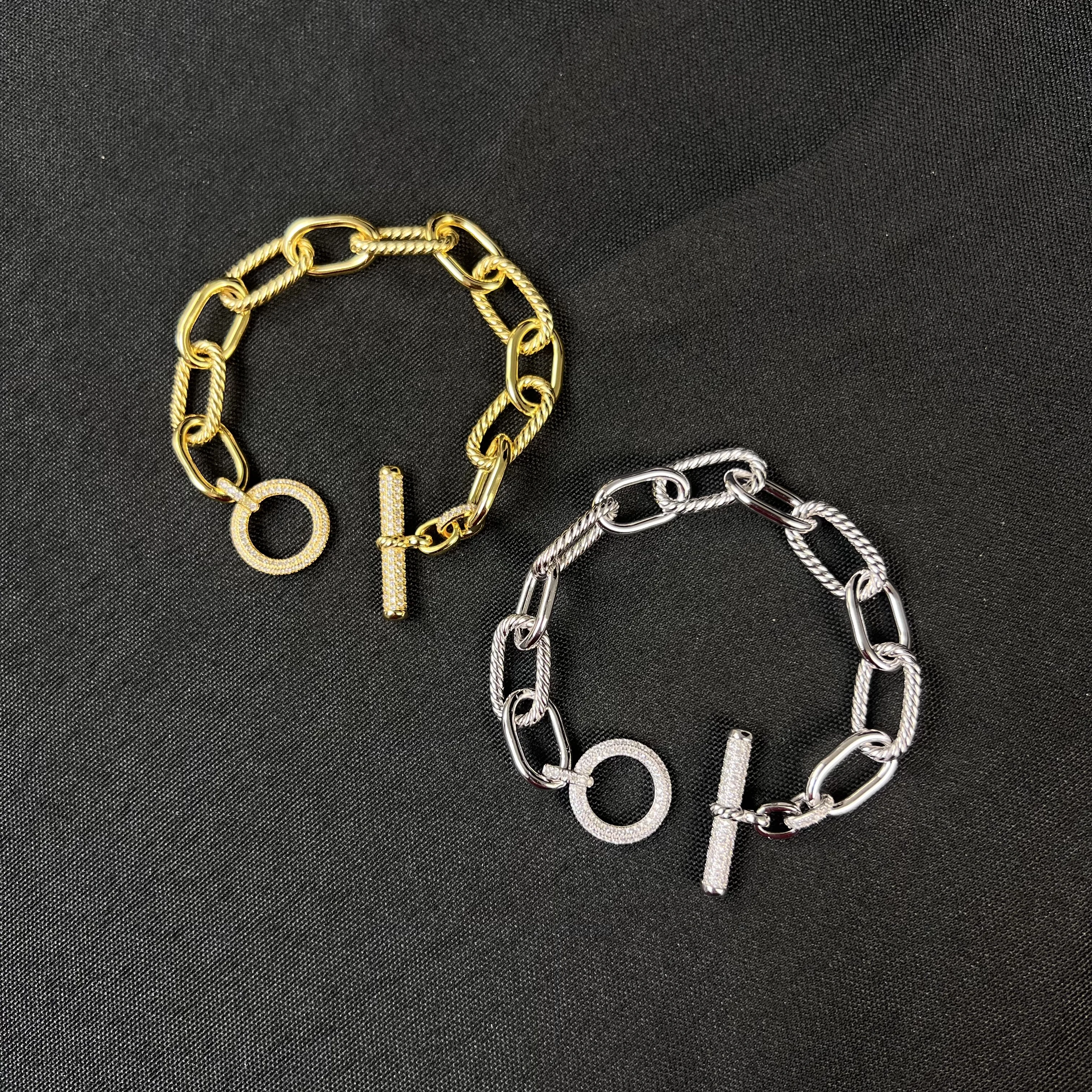 

Стерлингового серебра 925 пробы, новинка 2025 года, браслет с вращающейся пряжкой OT, нейтральный модный тренд, ретро, индивидуальный роскошный ювелирный подарок