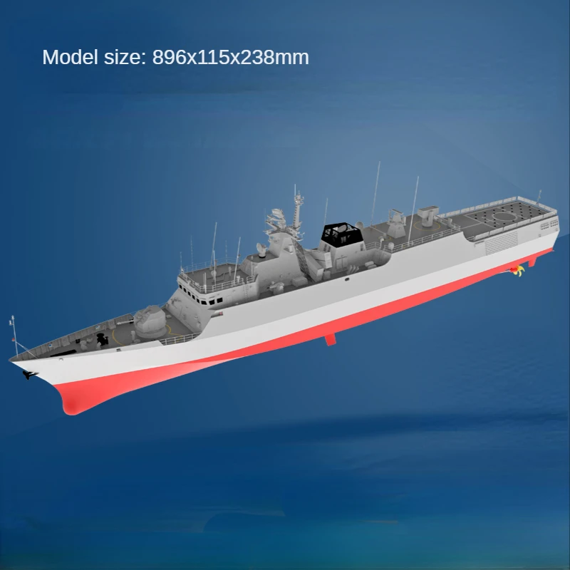 RC Ship Warship Model 1/100 056/056A Frigate Assembled Sheathed Ship Model Resin Hull